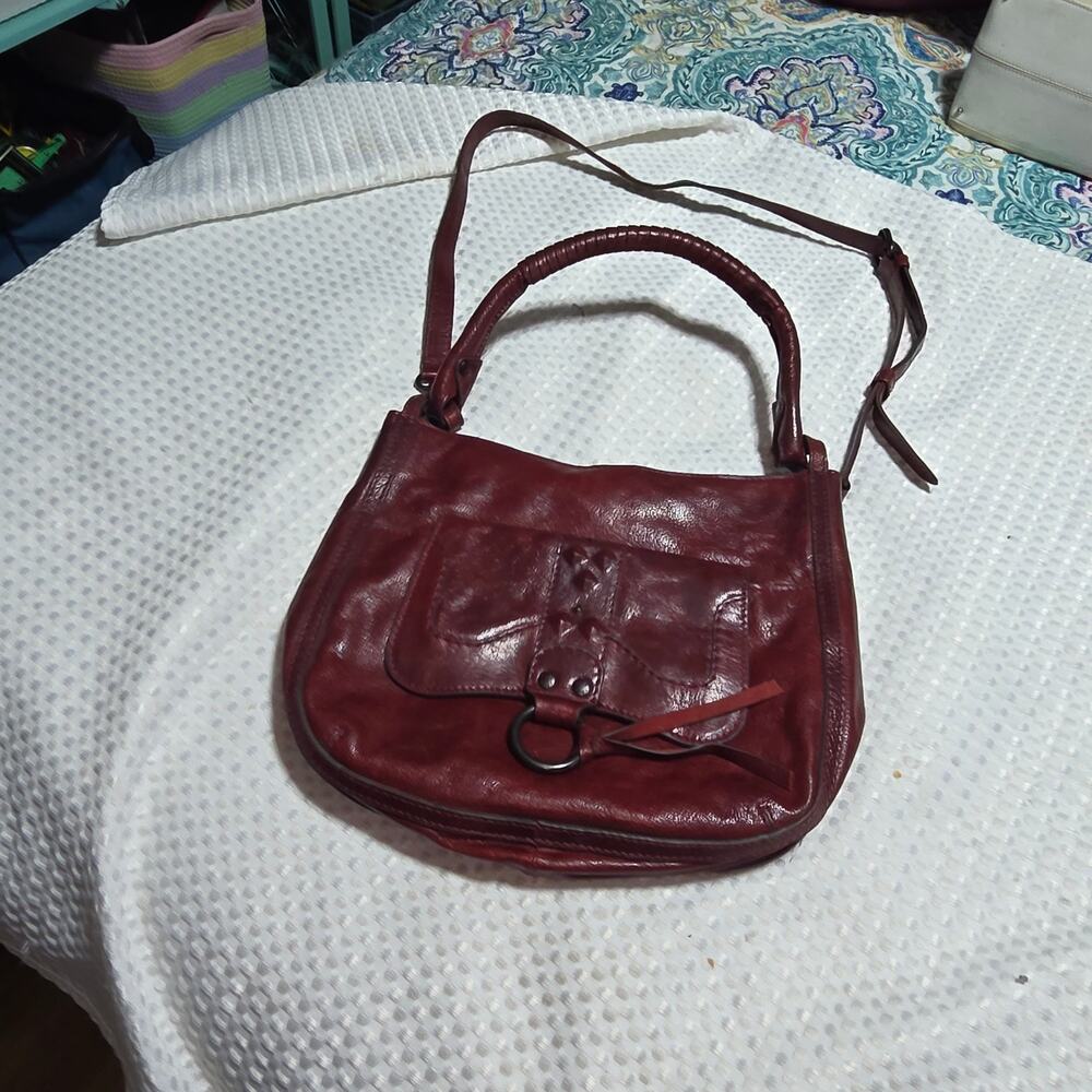 FRYE CORRINE LEATHER CROSSBODY BAG